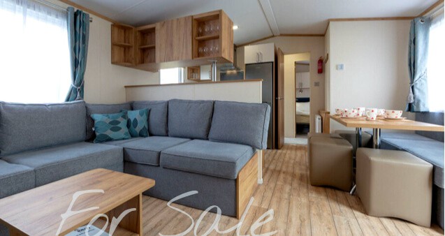 Caravan in Brean interior