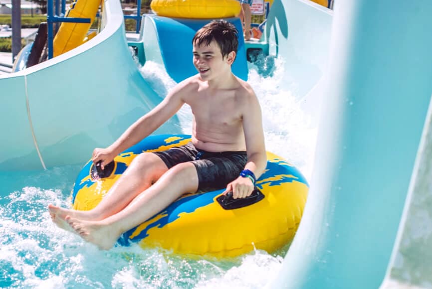 Things to do in Brean water park slide